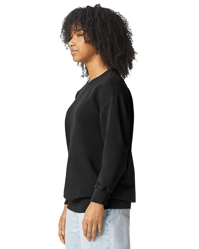 Garment-Dyed Lightweight Fleece Crewneck Sweatshirt