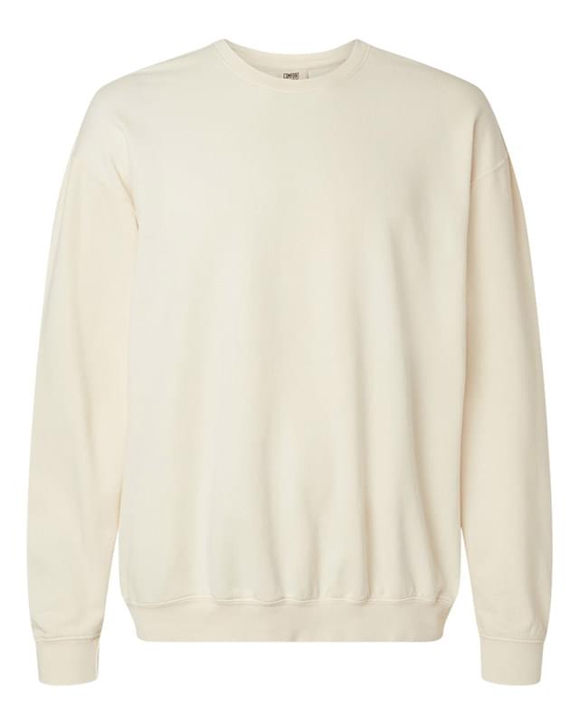 Garment-Dyed Lightweight Fleece Crewneck Sweatshirt