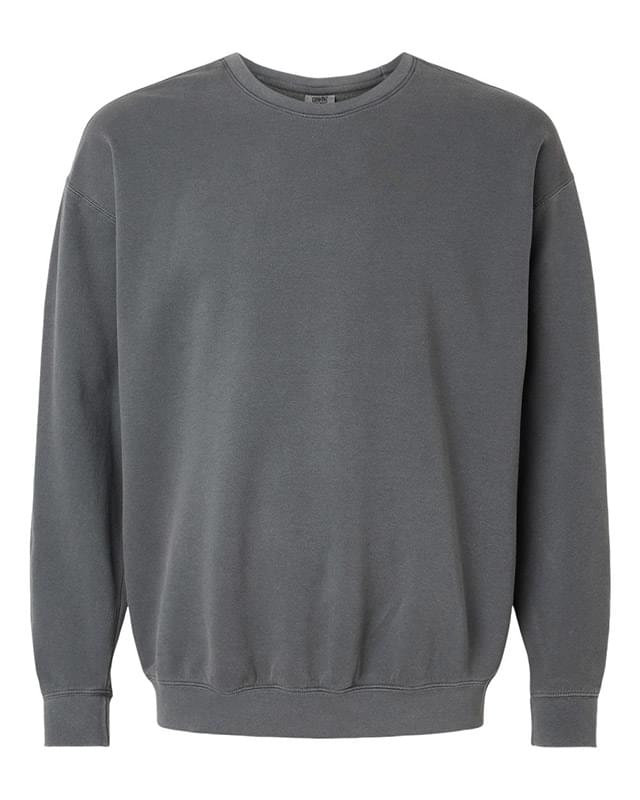 Garment-Dyed Lightweight Fleece Crewneck Sweatshirt