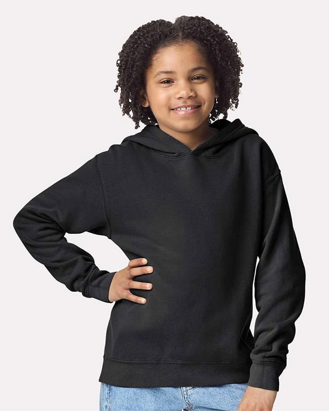 Garment-Dyed Youth Lightweight Fleece Hooded Sweatshirt