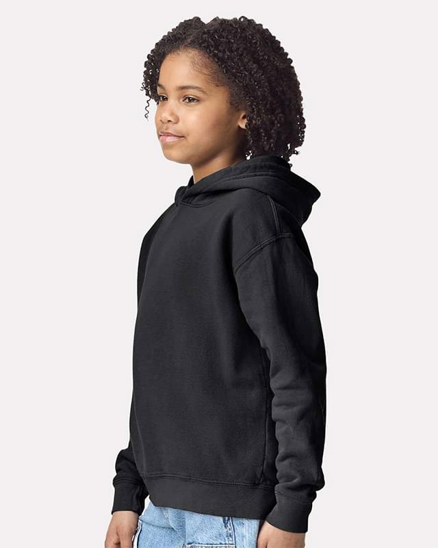Garment-Dyed Youth Lightweight Fleece Hooded Sweatshirt
