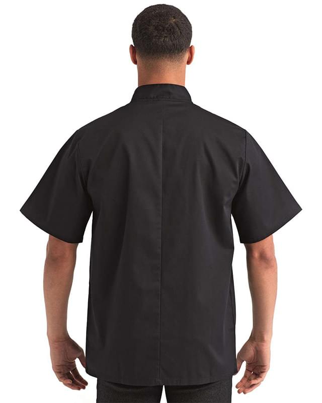 Ten Studded Front Chef Short Sleeve Coat