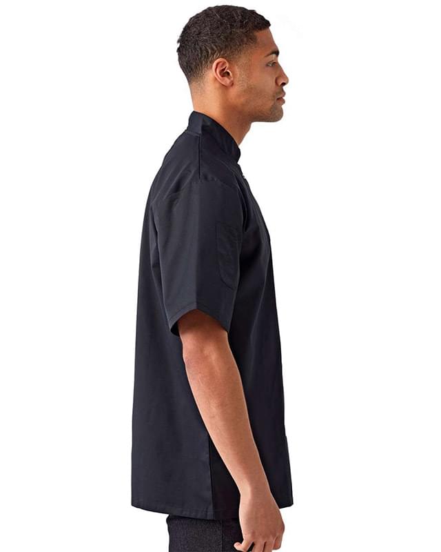 Ten Studded Front Chef Short Sleeve Coat