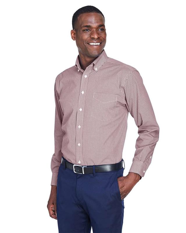 Men's Crown Collection® Gingham Check Woven Dress Shirt