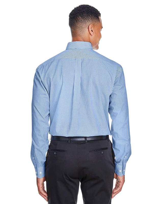 Men's Crown Collection® Banker Stripe Woven Dress Shirt