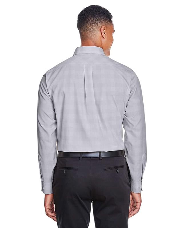 Men's Crown Collection® Glen Plaid Woven Dress Shirt