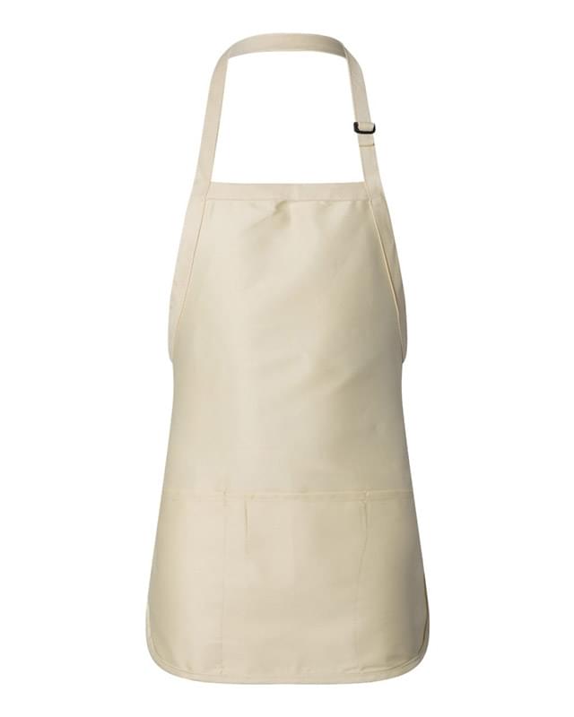 Full-Length Apron with Pouch Pocket