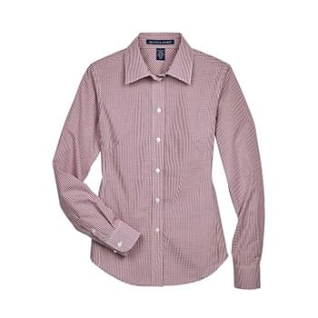 Women's Crown Collection® Gingham Check Woven Dress Shirt