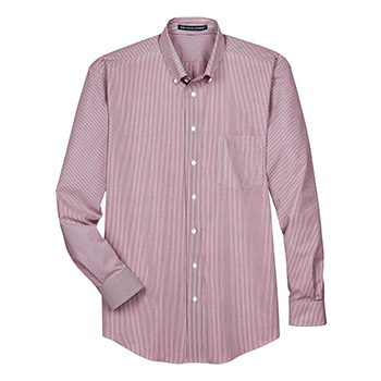 Men's Crown Collection® Banker Stripe Woven Dress Shirt