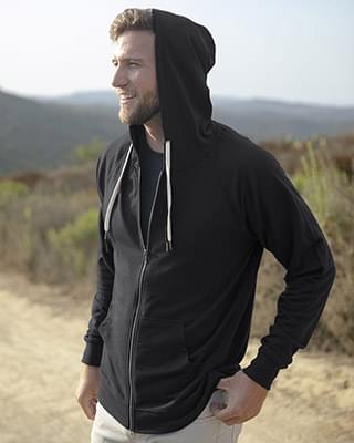 Icon Unisex Lightweight Loopback Terry Full-Zip Hooded Sweatshirt